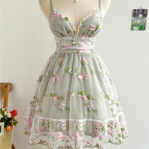 Floral embroidered  Dress